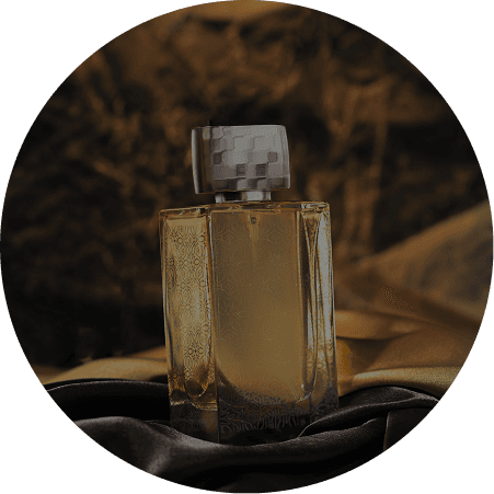 Gold perfume bottle accessory