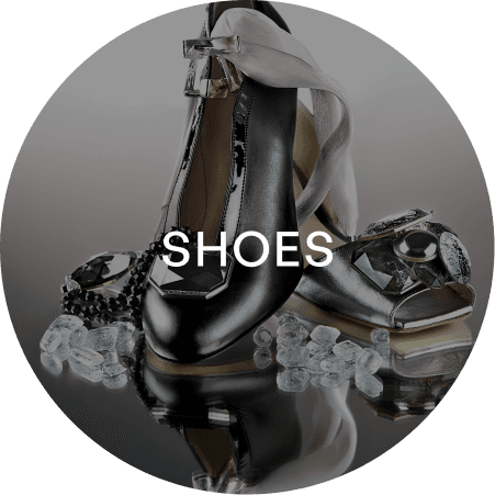 Black and silver dance shoes